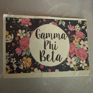Gamma Phi Beta sorority flag floral 3’ by 5’ HARD TO FIND BRAND NEW IN WRAP